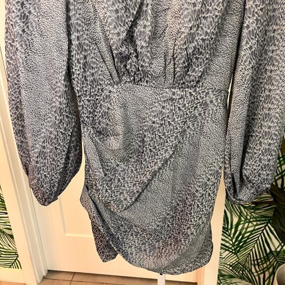 Finder Keepers Gray Catalina Long Sleeve Mini Dres Sz 4 - Picture 7 of 12